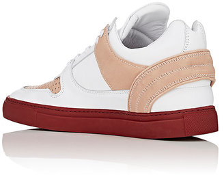 Filling Pieces Men's Men's "Low Top Transformed" Leather Sneakers-White, Pink