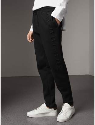 Burberry Embroidered Jersey Sweatpants