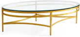 Thumbnail for your product : Lillian August Fine Furniture Leila Oval Coffee Table, Gold