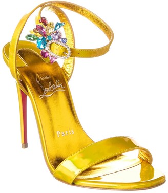 Christian Louboutin Smooth Leather Women's Sandals | Shop the 