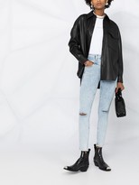 Thumbnail for your product : Calvin Klein Jeans High-Rise Block-Yoke Skinny Jeans