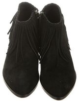 Thumbnail for your product : Anine Bing Suede Fringe Booties w/ Tags