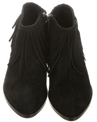 Anine Bing Suede Fringe Booties w/ Tags