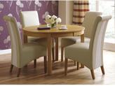 Thumbnail for your product : Bethany Extending Table + 4-Sienna Leather Chair Package Deal