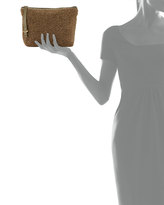 Thumbnail for your product : Kelsi Dagger Commuter Faux-Shearling Evening Clutch Bag, Olive/Multi