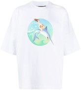 Thumbnail for your product : Palm Angels Fishing Club logo T-shirt