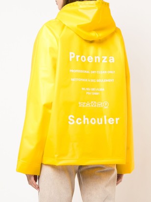 Proenza Schouler White Label PSWL Care Label short raincoat