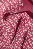 Thumbnail for your product : Halston Printed muslin scarf