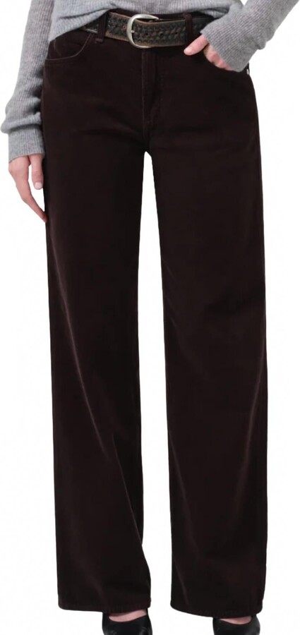 Citizens of Humanity Annina High Rise Wide Leg 30" Corduroy In Clove