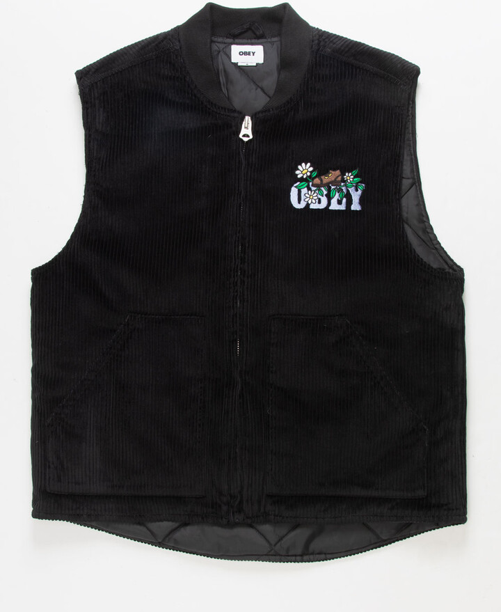 Obey Duke Corduroy Mens Vest ShopStyle Outerwear
