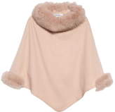 Thumbnail for your product : Max Mara Cashmere Poncho with Genuine Fox Fur Trim