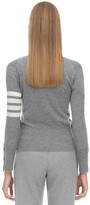 Thumbnail for your product : Thom Browne Intarsia Stripes Cashmere Knit Cardigan