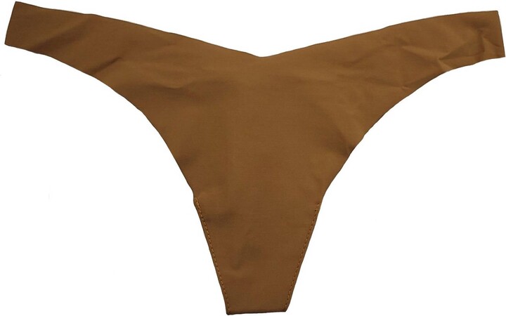 Commando Women's Classic Solid Tiny Thong In Mocha
