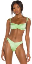Thumbnail for your product : Frankie's Bikinis Foxy Satin Bikini Top
