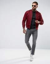 Thumbnail for your product : Fred Perry Tipped Bomber Jacket In Red