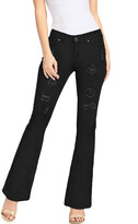 Thumbnail for your product : Hybrid & Company Distressed Bootcut Jeans