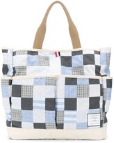 Thumbnail for your product : Thom Browne Patchwork Garden Tote Bag