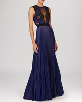 Thumbnail for your product : BCBGMAXAZRIA Gown - Lace Bodice & Pleated Skirt