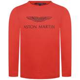 Thumbnail for your product : Aston MartinBoys Red Logo Print Jersey Top