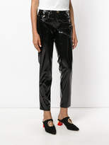 Thumbnail for your product : Moschino Boutique cropped slim-fit trousers