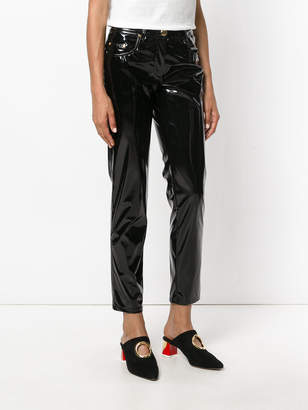 Moschino Boutique cropped slim-fit trousers