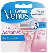 Thumbnail for your product : Gillette Venus Divine Sensitive Female Razor Blade 4 Refills