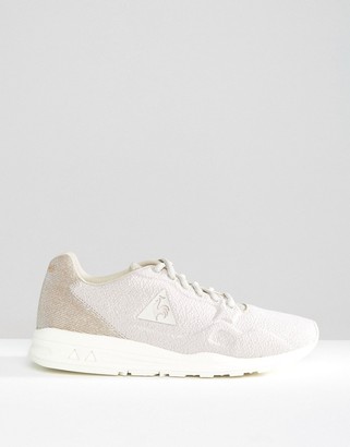 Le Coq Sportif Pale Pink Wool R9Xx Sneakers With Glitter Trim