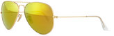 Thumbnail for your product : Ray-Ban Original Aviator Sunglasses, Gold/Yellow