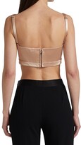 Thumbnail for your product : Alexander McQueen Satin Bra Top