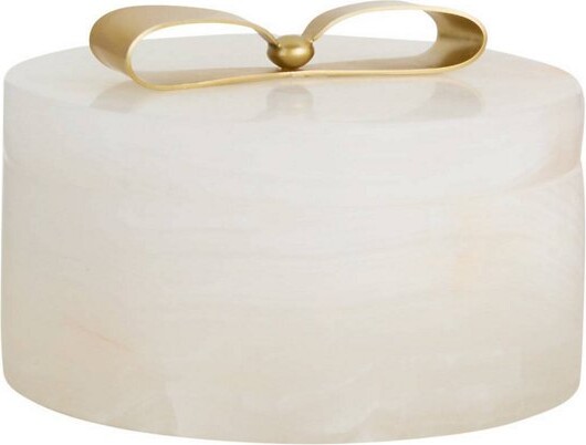 Arteriors Monet Container in White Size: 5.5 In