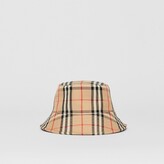 Thumbnail for your product : Burberry Vintage Check Technical Cotton Bucket Hat