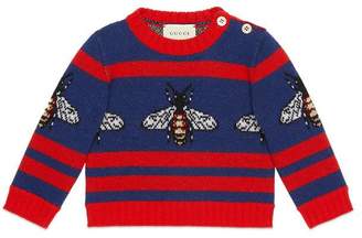 Gucci Baby bee jacquard wool sweater