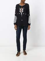 Thumbnail for your product : Class Roberto Cavalli embroidered long-sleeve blouse