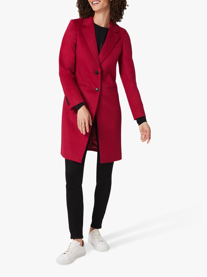 fuchsia winter coat