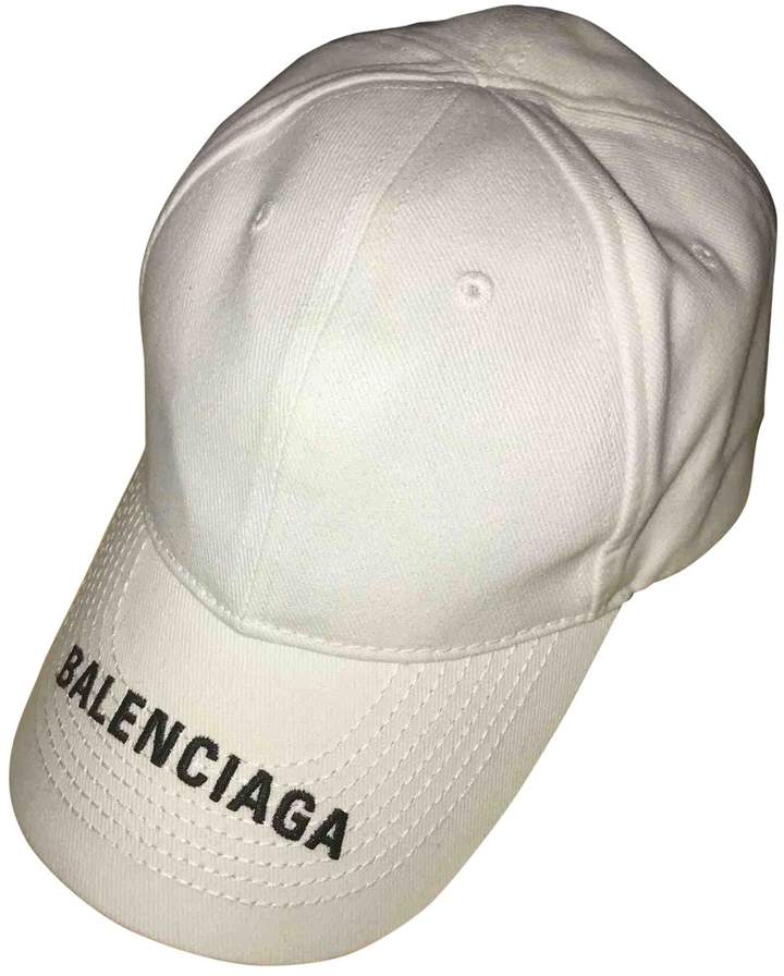 balenciaga white baseball cap