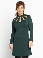 Thumbnail for your product : Coleen Cut Out Neck Detail Dress
