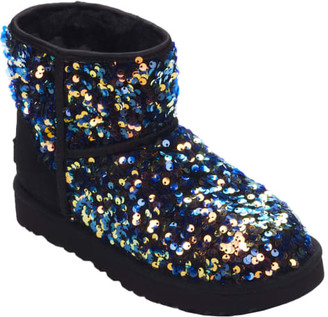 glitter sequin boots