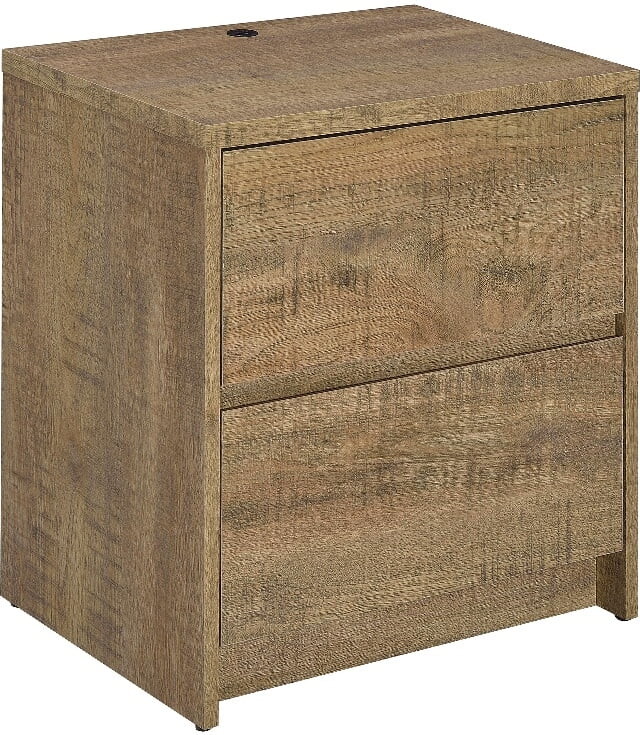 Coaster Fine Furniture Westpark 2-drawer Nightstand LED Lights and USB Mango