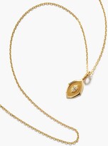 Thumbnail for your product : Jade Trau Maverick Medallion Diamond & 18kt Gold Necklace