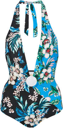 Diane von Furstenberg Floral-Print Swimsuit