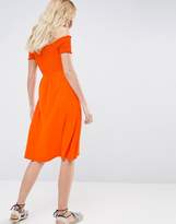 Thumbnail for your product : ASOS Off Shoulder Midi Sundress With Shirring