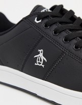 Thumbnail for your product : Original Penguin steadman lace up sneakers in black