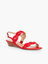 Thumbnail for your product : Talbots Capri Twist Mini Wedge Sandals - Nappa Leather