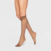 Thumbnail for your product : L'eggs L'egg Everyday Women' Reinforced Toe 10pk Knee High - One Size