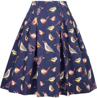 Paul Jones®Dress Grace Karin Vintage Skirts Women A Line Flare Skirt Bird Print