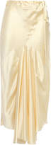 Thumbnail for your product : Ann Demeulemeester Asymmetric Silk-satin Midi Skirt
