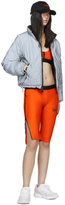 Heron Preston Orange Biker Shorts