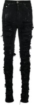 Detroit distressed skinny-cut jeans 