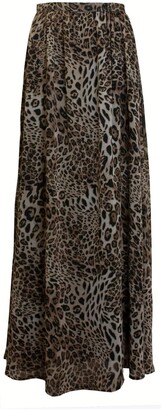 Leopard Maxi Skirt - Leopard Print