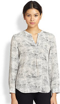 Thumbnail for your product : Joie Peterson Printed Silk Tunic